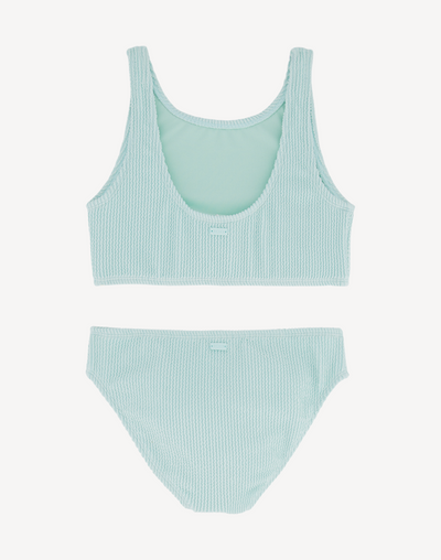 Girls Crinkle Texture Bikini Set#color_crinkle-fair-aqua