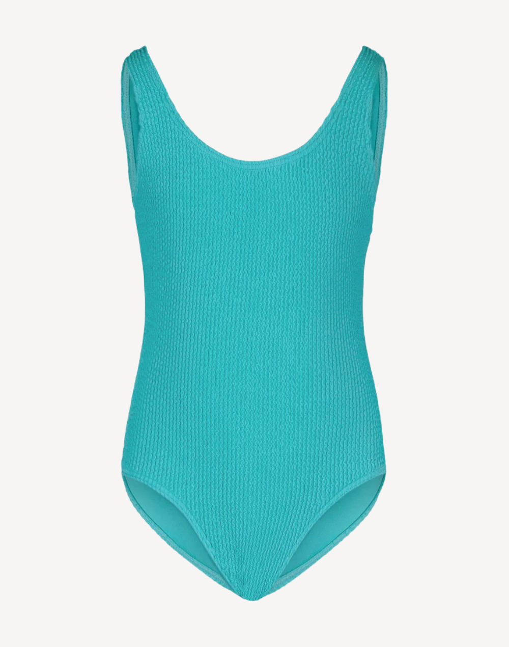 Girls Crinkle Texture One Piece Swimsuit