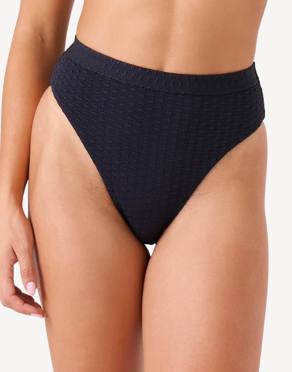 Haleiwa Banded High Waist Bikini Bottom
