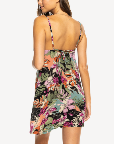 Moody Tropical Adventure Cover Up Dress#color_anthracite-moody-floral