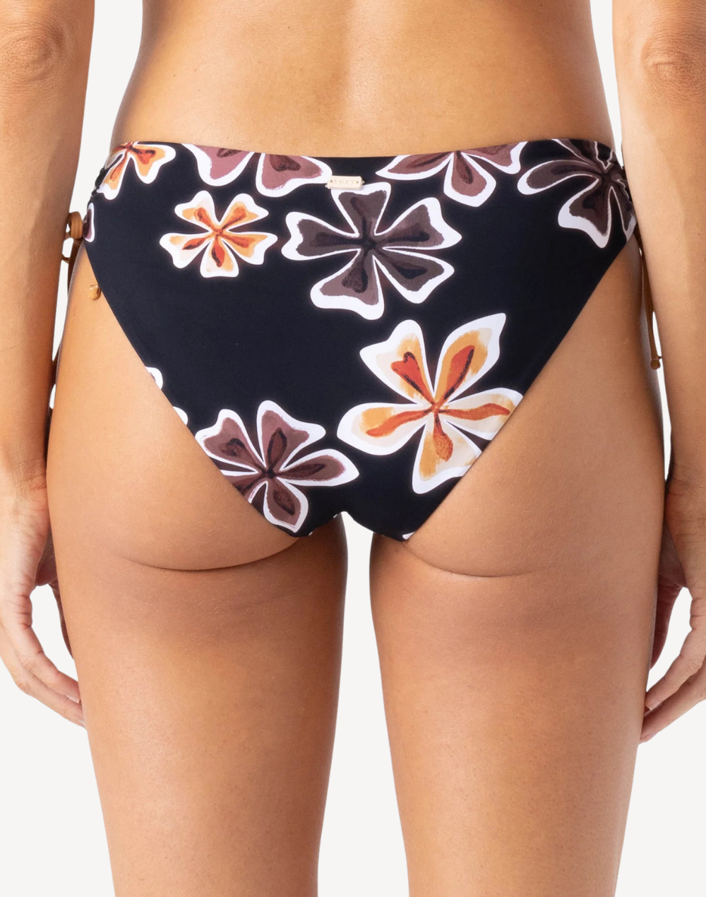 Playa Hermosa Hipster Lace Full Bikini Bottom#color_playa-brown-black-combo