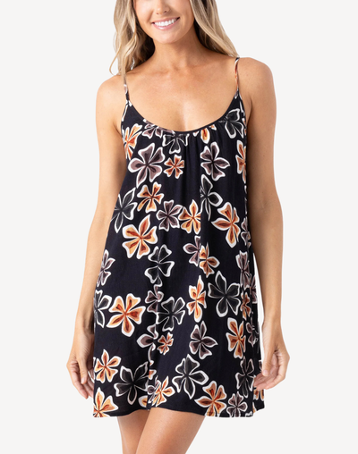 Playa Hermosa Tank Dress Cover Up#color_playa-brown-black-combo