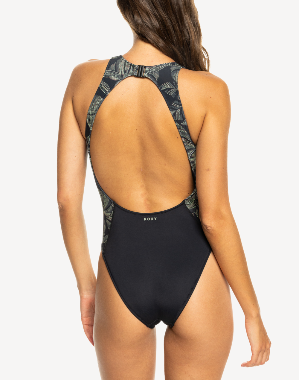 Roxy Pro The Palms High Neck One Piece#color_anthracite-the-palms