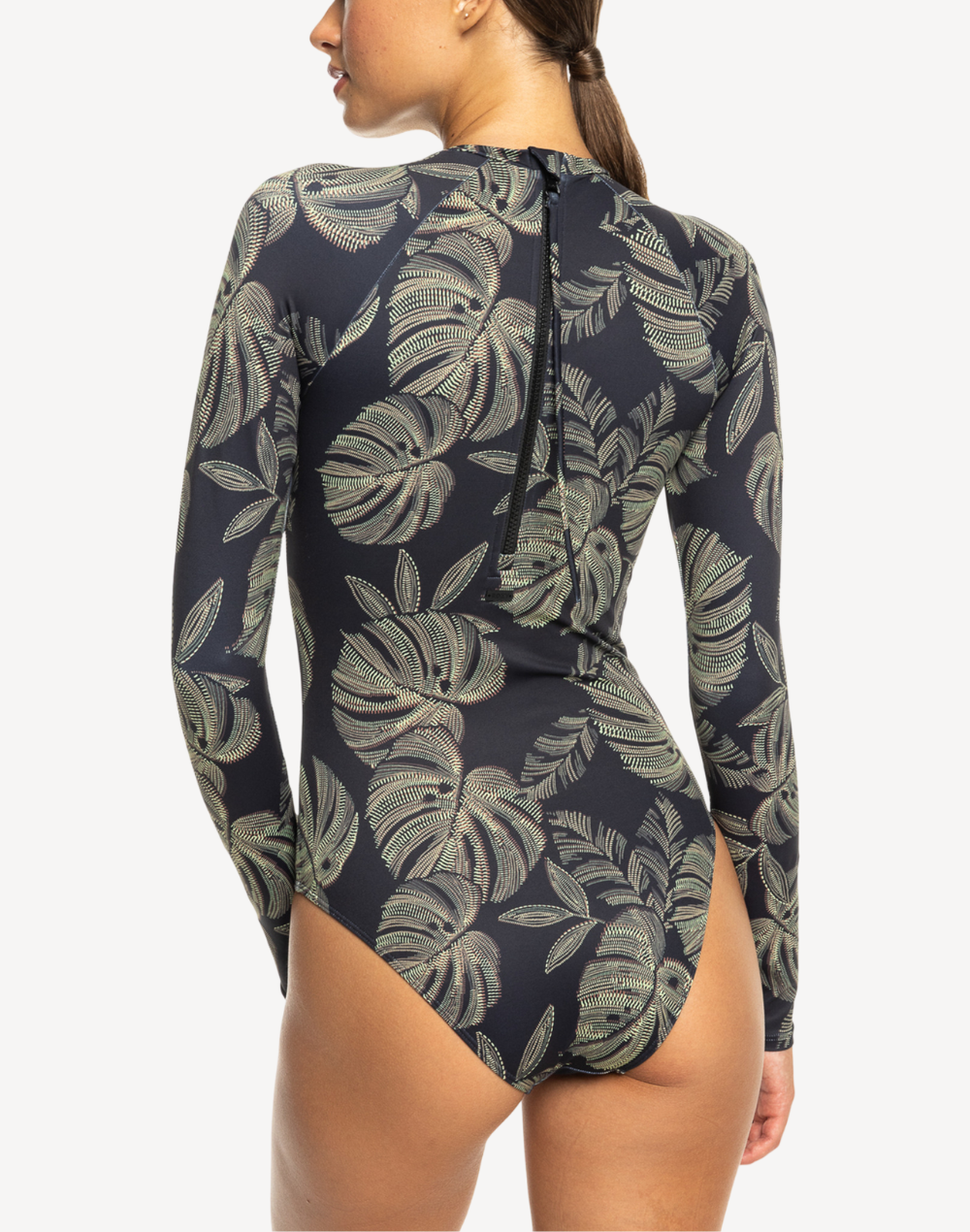 Roxy Pro The Palms Long Sleeve Paddle Suit#color_anthracite-the-palms