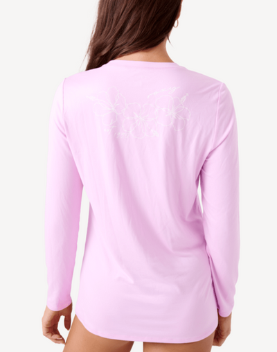 Surf City Warm UPF 50 Long Sleeve Swim Shirt#color_surf-city-lilac