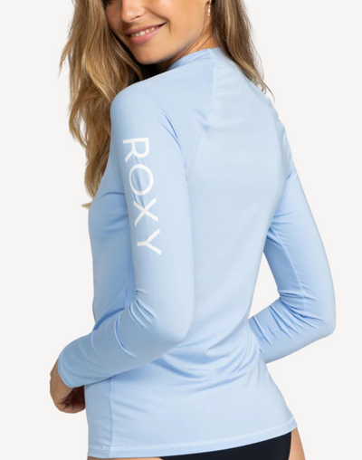 Women's Whole Hearted UPF 50 Long Sleeve Rashguard#color_whole-hearted-bel-air-blue