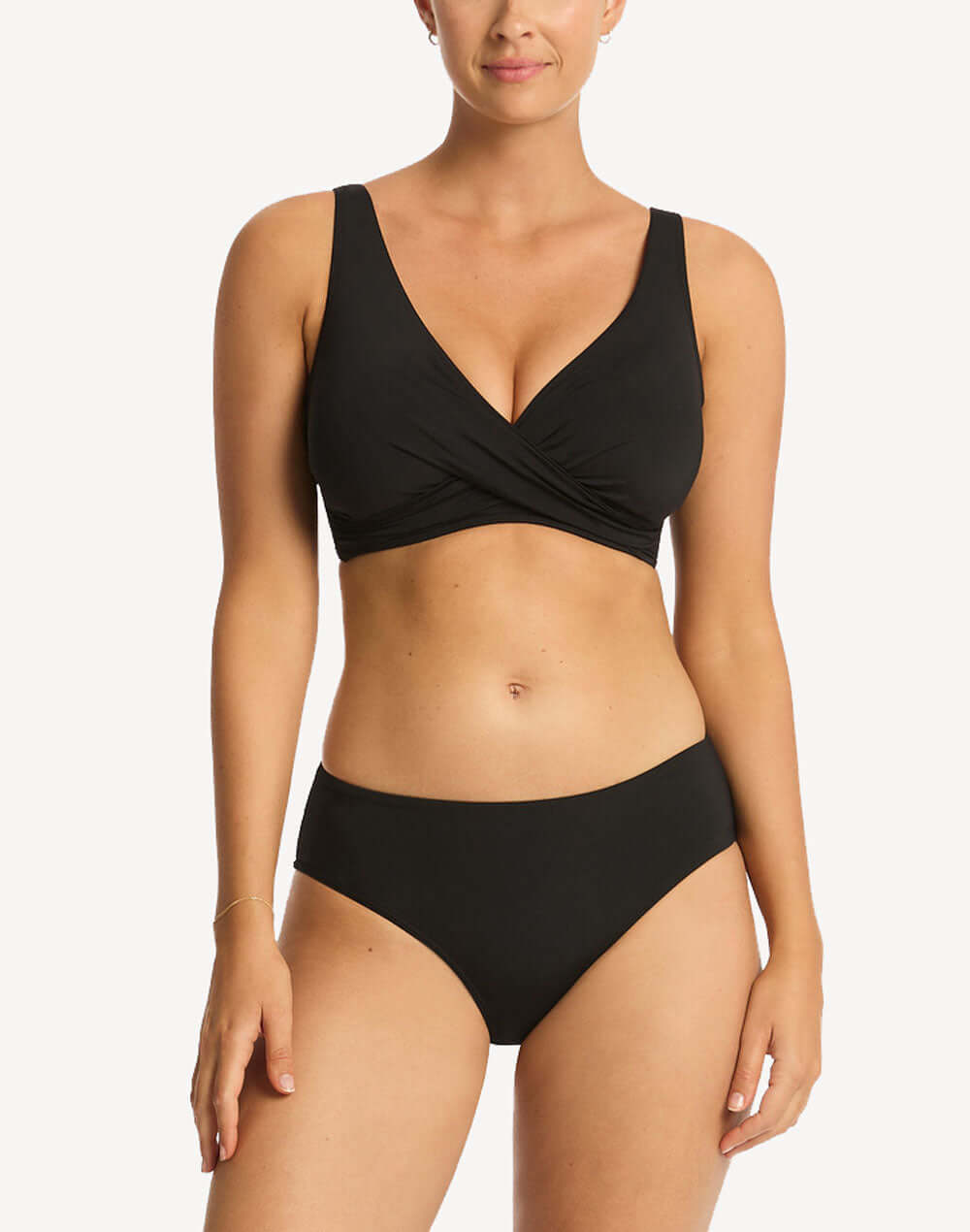 Essentials G Cup Cross Front Bikini Top - Main Image