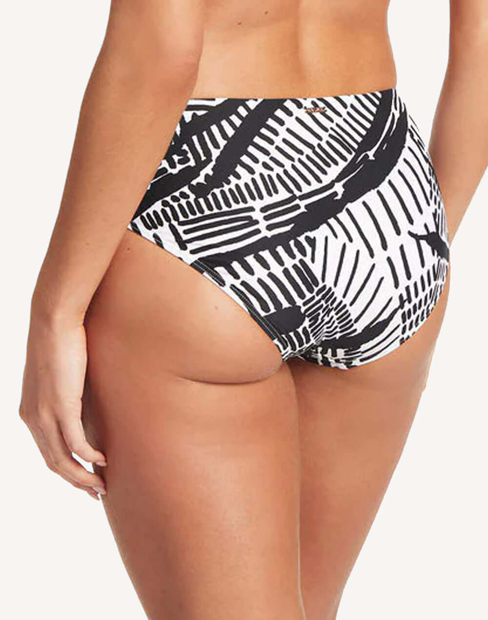 Pampas Mid Bikini Bottom#color_pampas-black-white