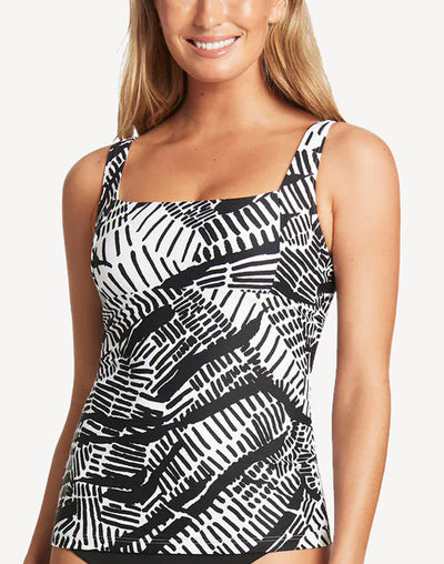 Mix and Match Square Neck Tankini Top