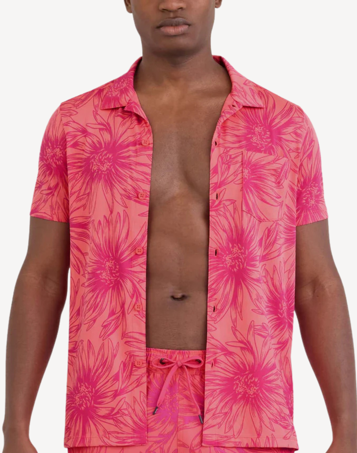 Big Daisy Droptemp Dry Resort Short Sleeve Shirt