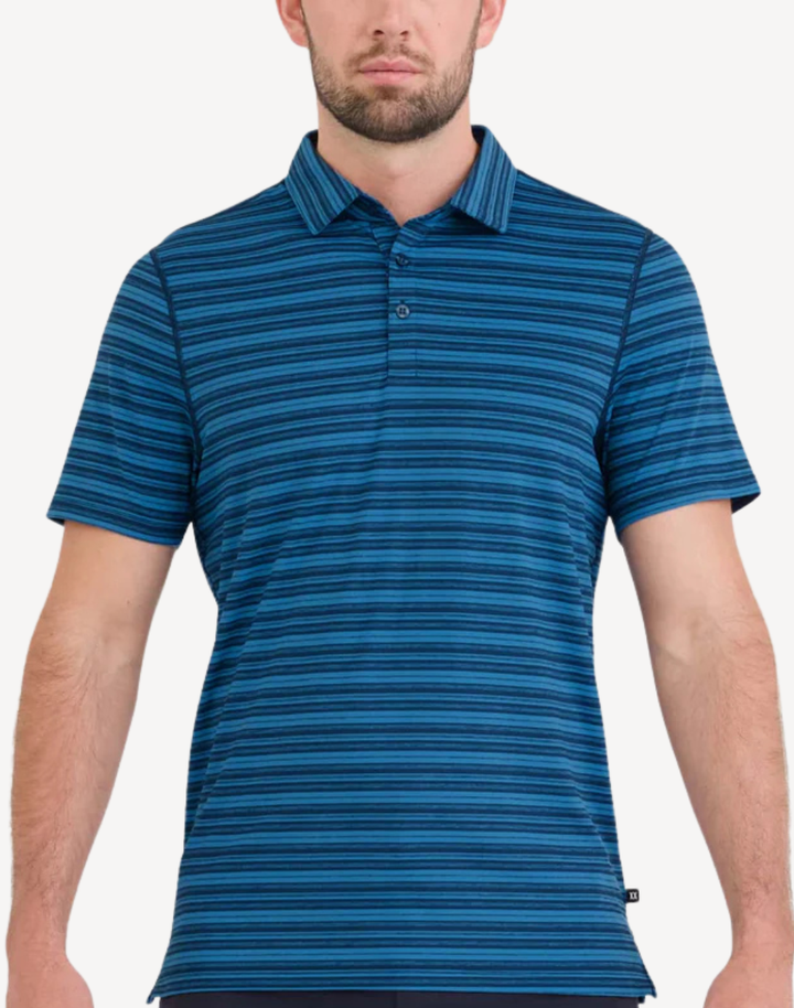 Denim Stripe Droptemp All Day Cooling Polo