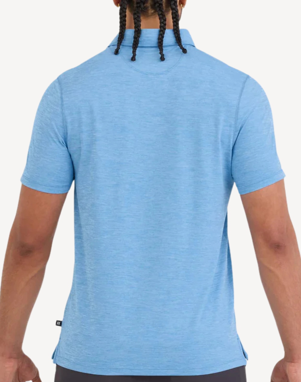 Droptemp All Day Cooling Polo#color_tranquil-blue-heather