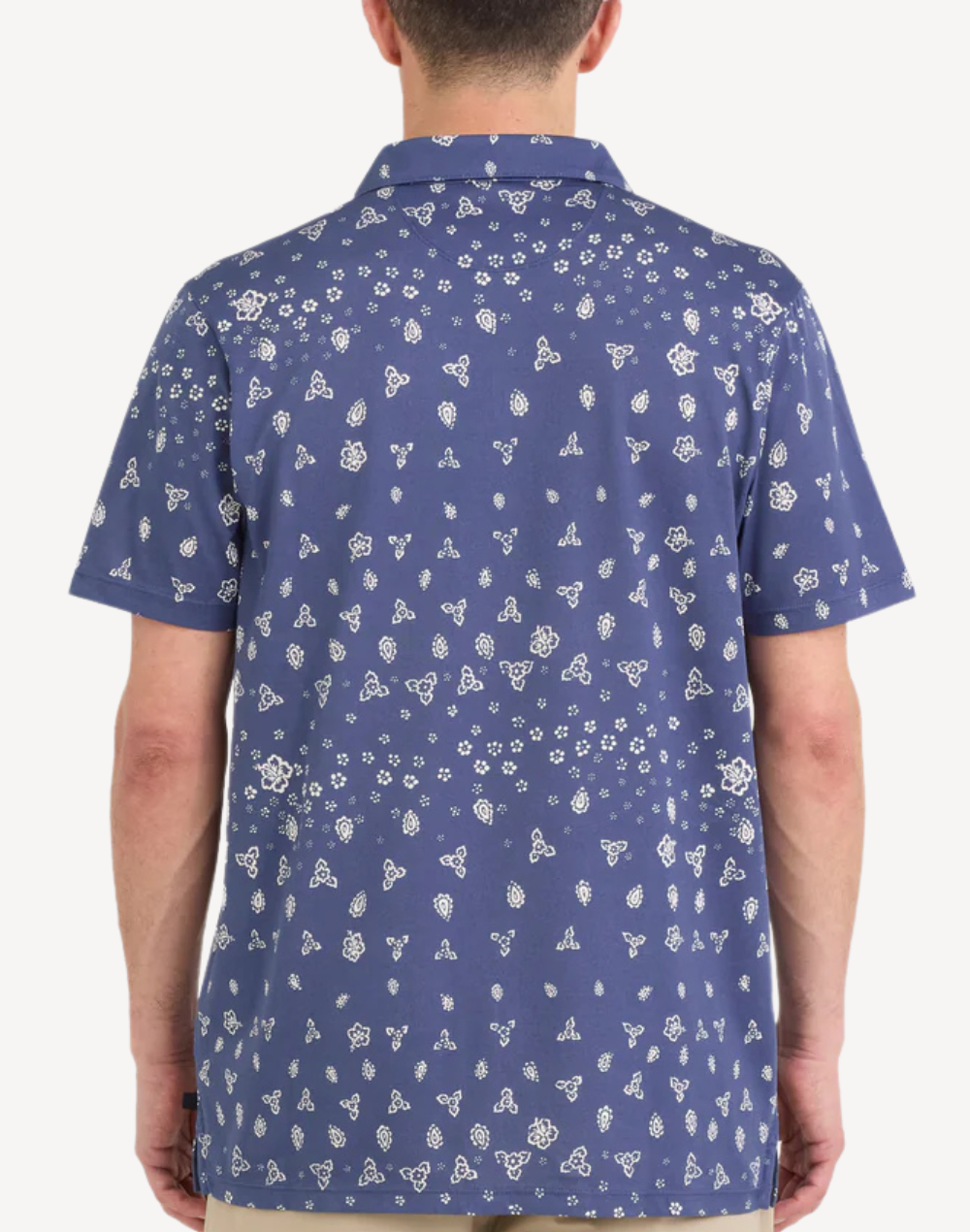 Droptemp Dry Resort Short Sleeve Shirt#color_dry-bandana-tropic-indigo