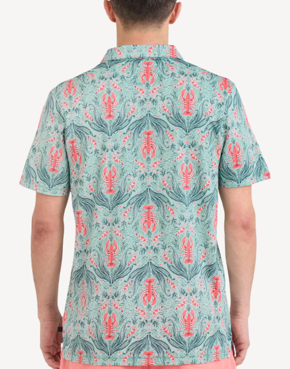Lobster Flourish Droptemp Dry Resort Short Sleeve Shirt