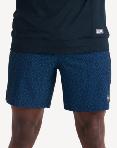 Multi Sport 2n1 18" Short#color_ikat-check-navy