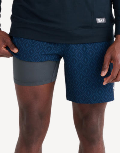 Multi Sport 2n1 18" Short#color_ikat-check-navy