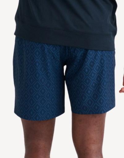 Multi Sport 2n1 18" Short#color_ikat-check-navy