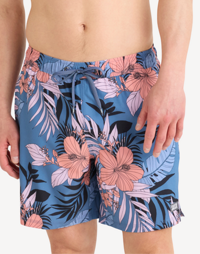 Oh Buoy 2n1 7" Swim Trunk#color_hibiscus-jungle-blue