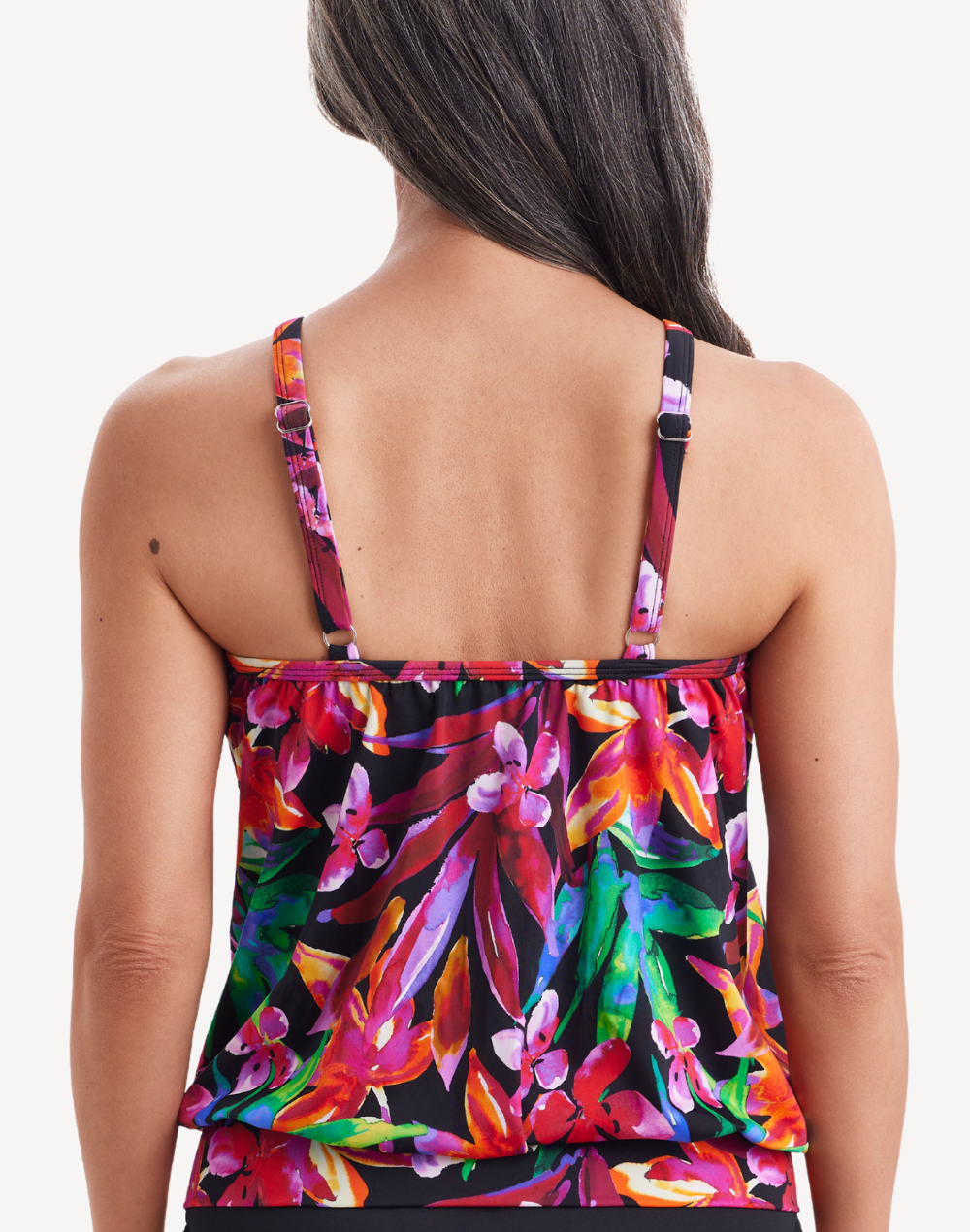 Secret Jungle High Neck Tankini Top#color_secret-jungle-multi