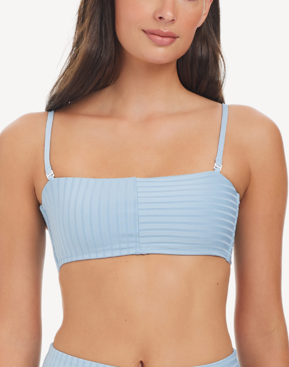 Refresh Rib Bandeau Bikini Top#color_refresh-blue-chateau