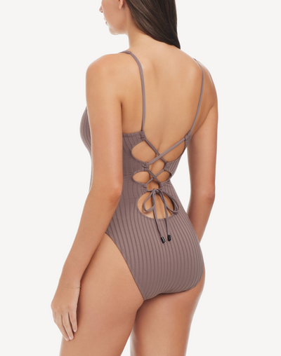 Refresh Rib Lace Back One Piece#color_refresh-iron