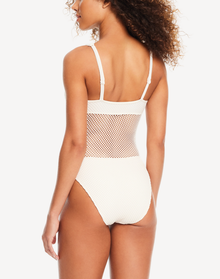 Sea Crochet High Leg One Piece