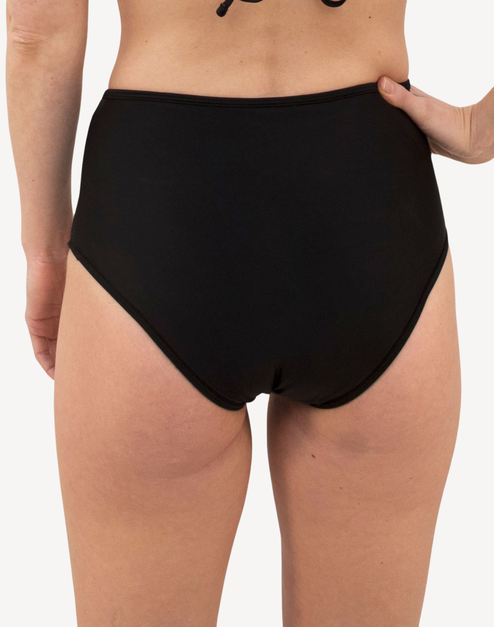 Period Swimwear High Waist Bikini Bottoms#color_black