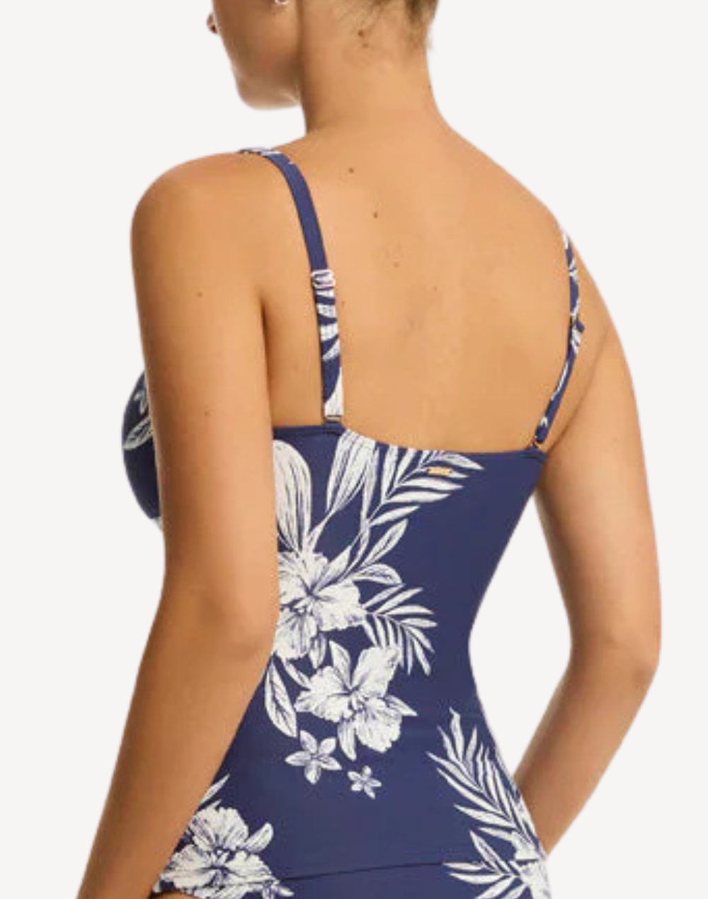 Aloha Cross Front Tankini Top#color_aloha-french-navy