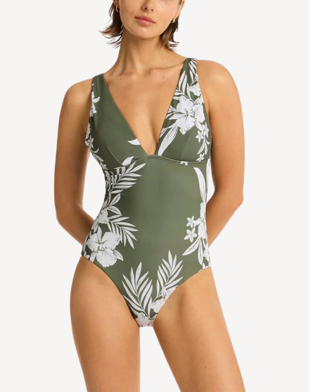 Aloha Longline Triangle One Piece#aloha-khaki