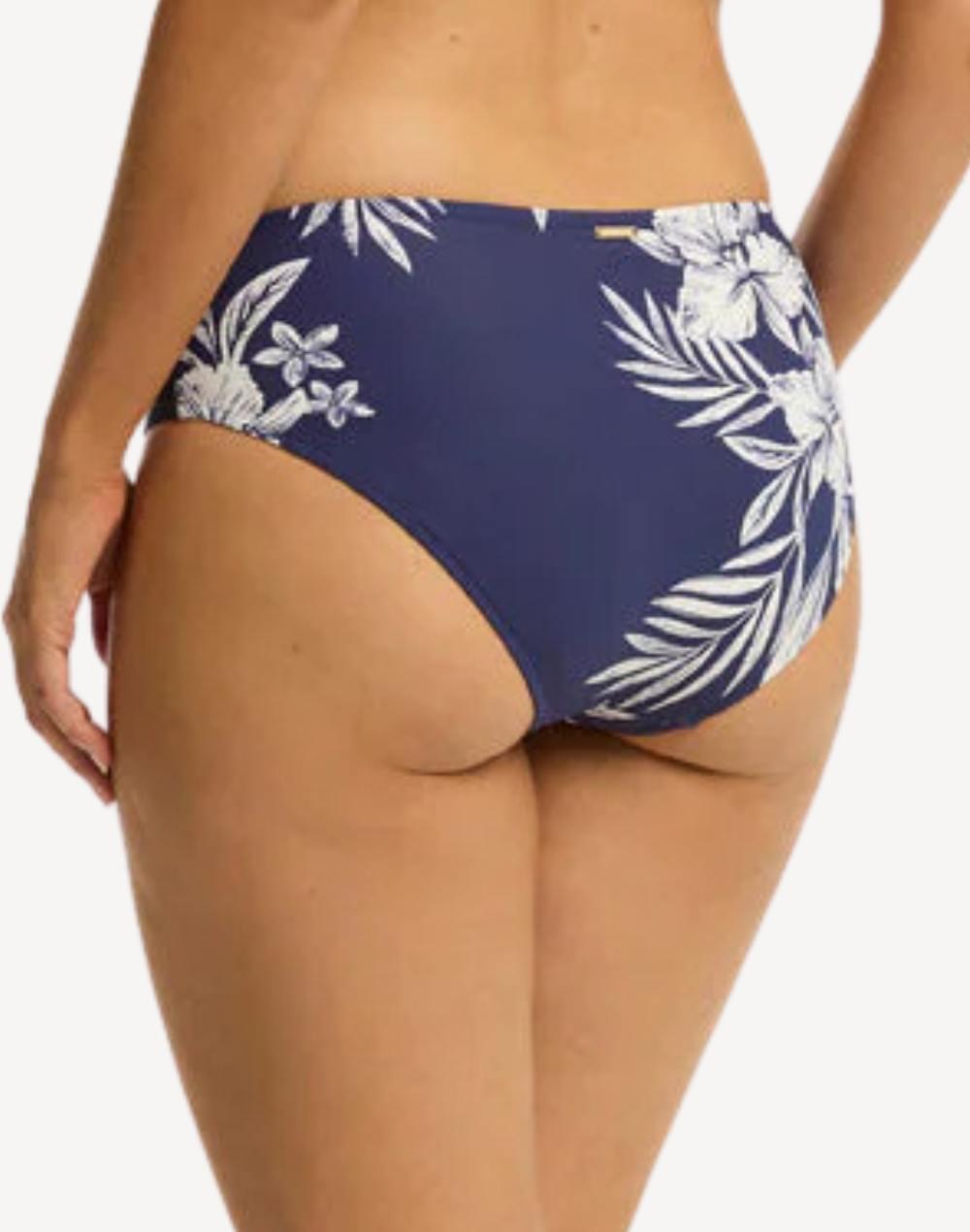 Aloha Mid Bikini Bottom#color_aloha-french-navy