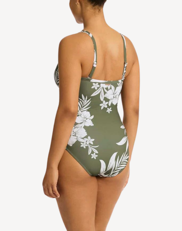 Aloha Tie Front DD/E One Piece Swimsuit