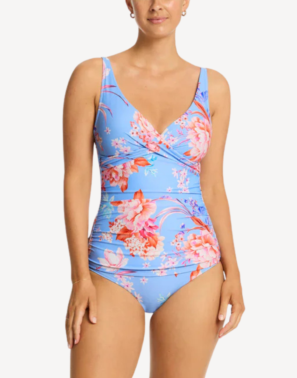 Indochine Cross Front Multifit Tankini Top