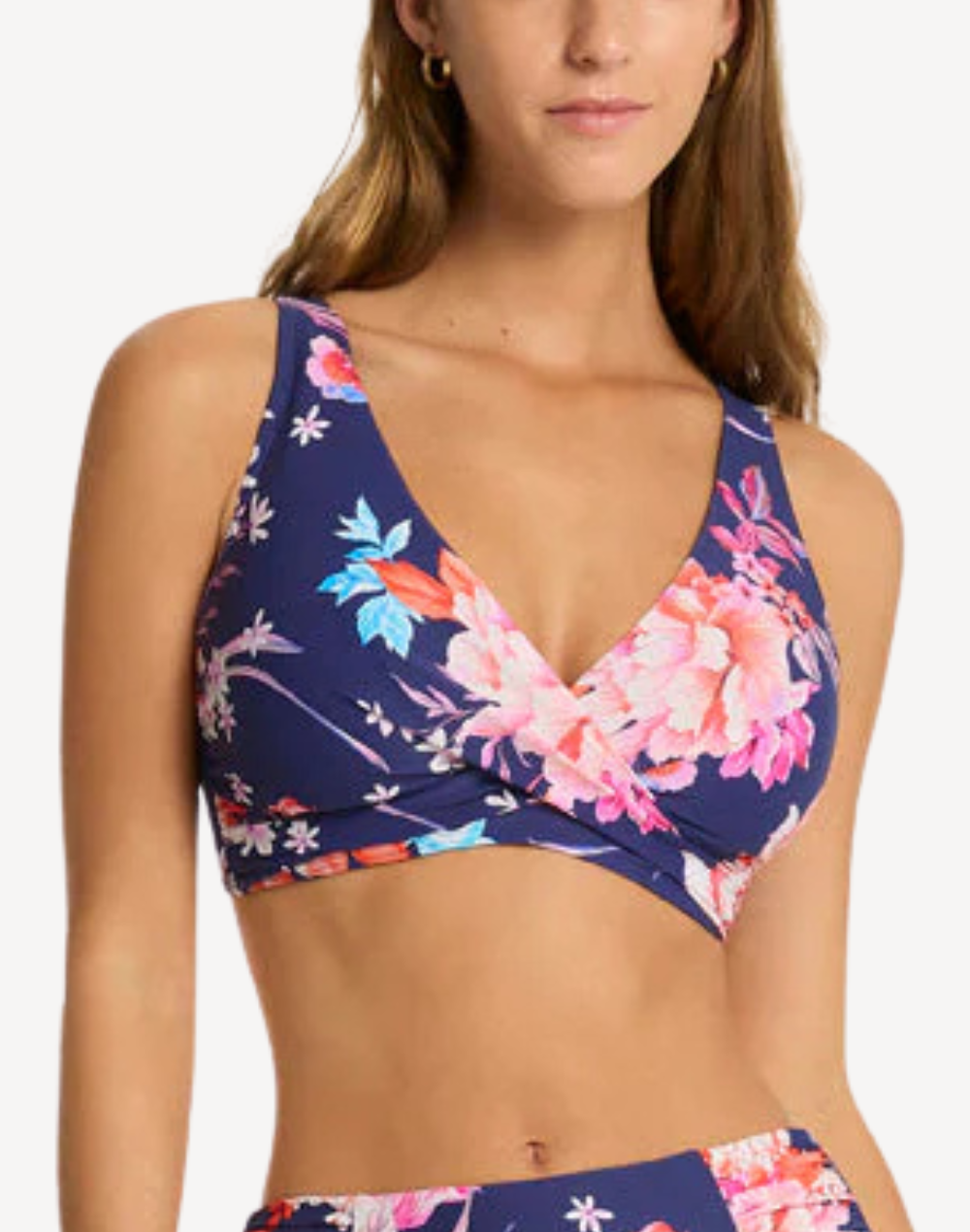 Indochine G Cup Cross Front Bikini Top#color_indochine-french-navy