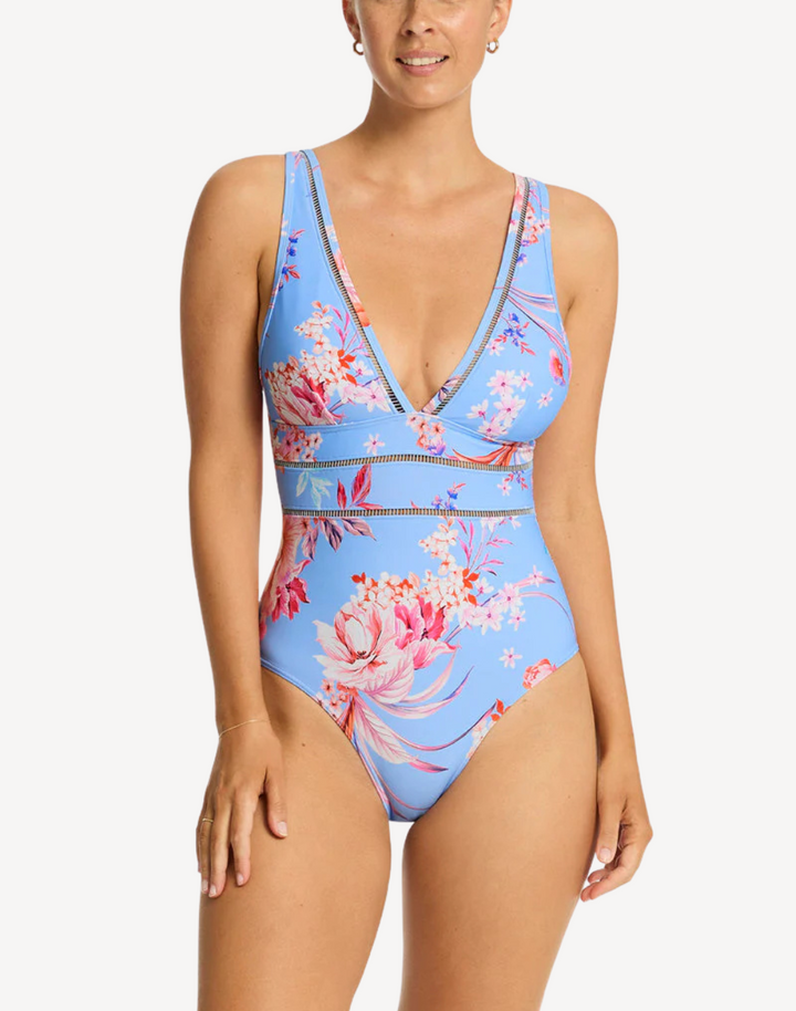Indochine Spliced One Piece Swimsuit
