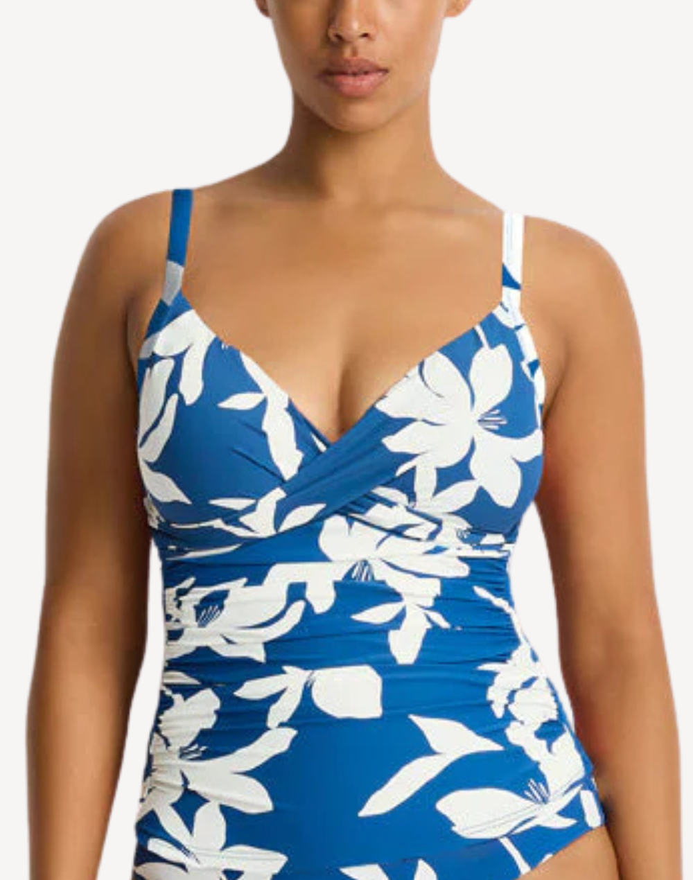 Leilana Cross Front Scoop Back Tankini Top#color_leilana-arctic