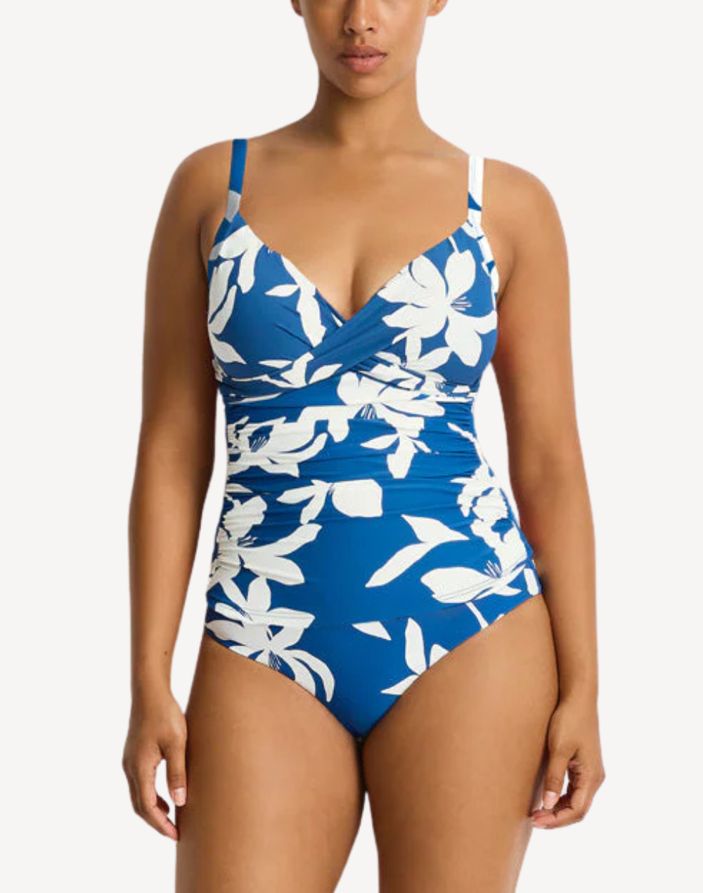 Leilana Cross Front Scoop Back Tankini Top