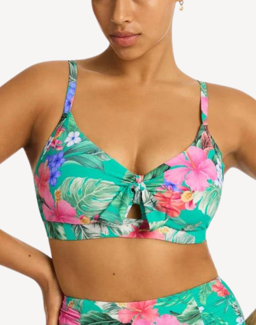 Pacifico DD/E Bralette Bikini Top#color_pacifico-evergreen