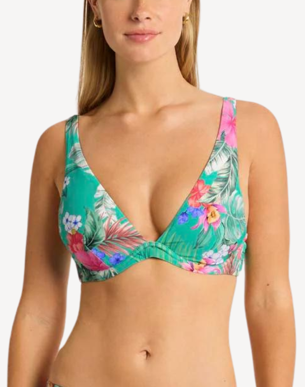 Pacifico Longline Underwire Bikini Top#color_pacifico-evergreen