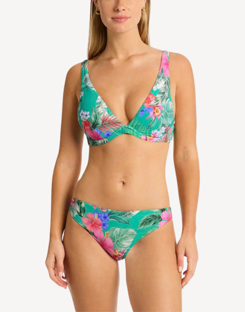 Pacifico Longline Underwire Bikini Top#color_pacifico-evergreen