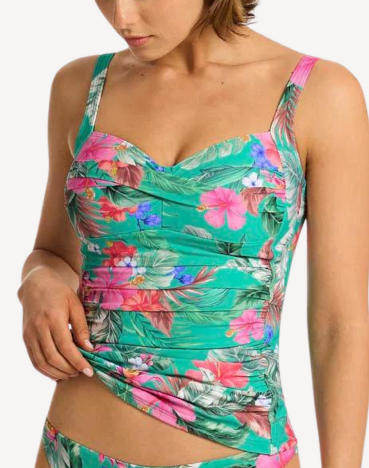 Pacifico Twist Front Multifit Tankini Top