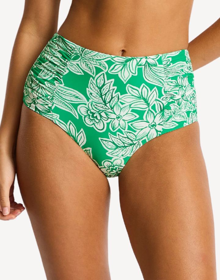 Palmera High Waist Gathered Side Bikini Bottom