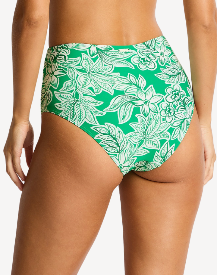 Palmera High Waist Gathered Side Bikini Bottom