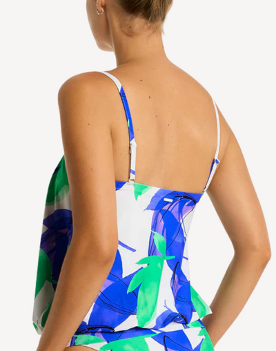 Sublime Bandeau Blouson Tankini Top#color_sublime-cobalt