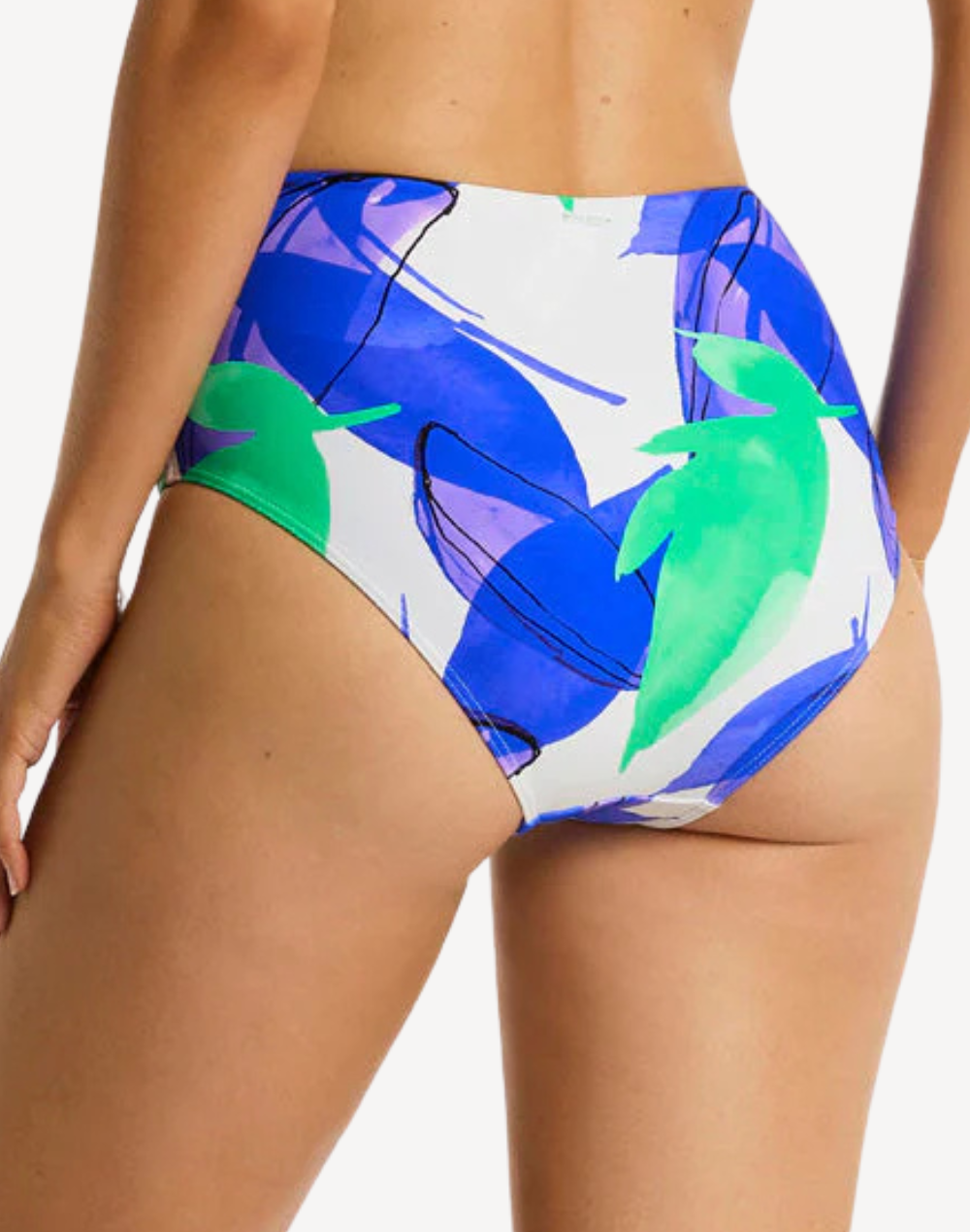 Sublime High Waist Bikini Bottom#color_sublime-cobalt