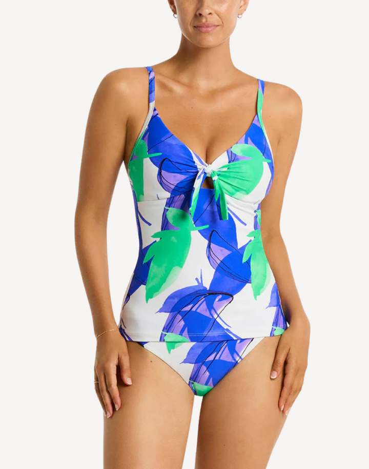 Sublime Tie Front DD/E Tankini Top