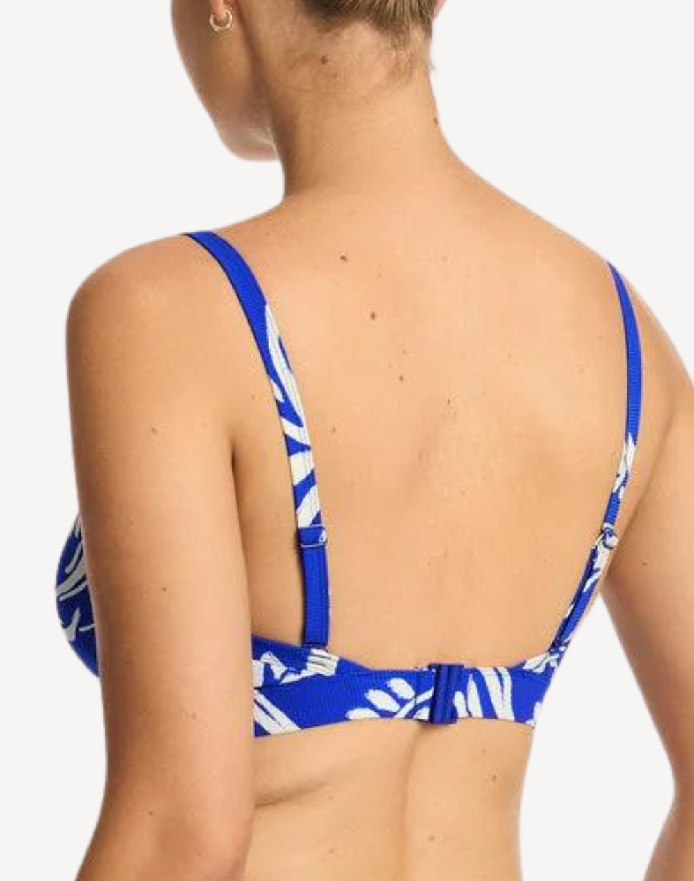 Tradewind Cobalt D/DD Tie Front Bikini Top#color_tradewind-cobalt