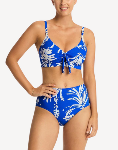 Tradewind Cobalt High Waist Bikini Bottom#color_tradewind-cobalt