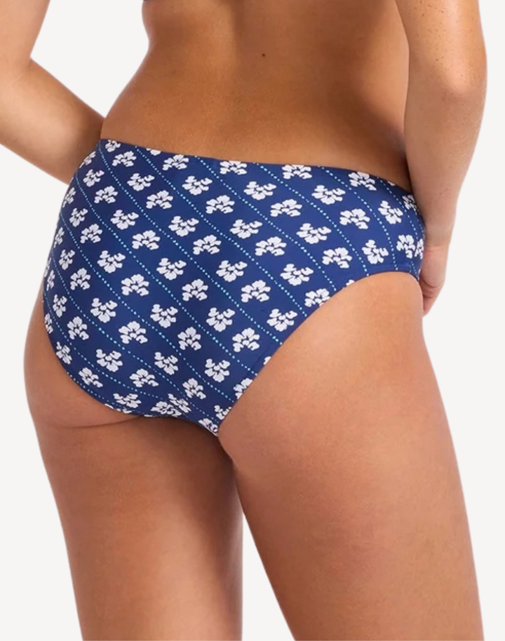 Batik Bloom Retro Mid Bikini Bottom