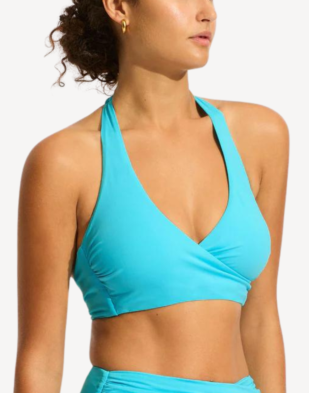 Collective DD Wrap Front Halter Bikini Top#color_collective-atoll-blue