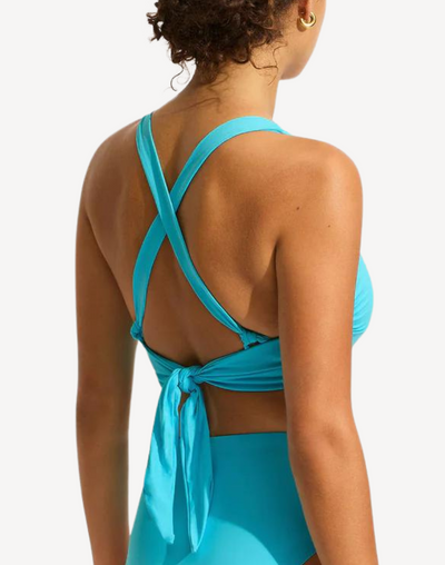 Collective DD Wrap Front Halter Bikini Top#color_collective-atoll-blue